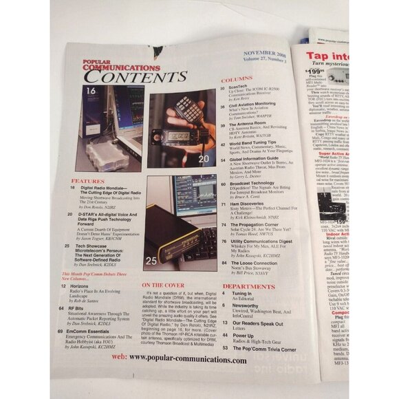 Popular Communications Magazine 2008 2011 Lot of 4 Radio Broadcast Shortwave - Picture 9 of 9